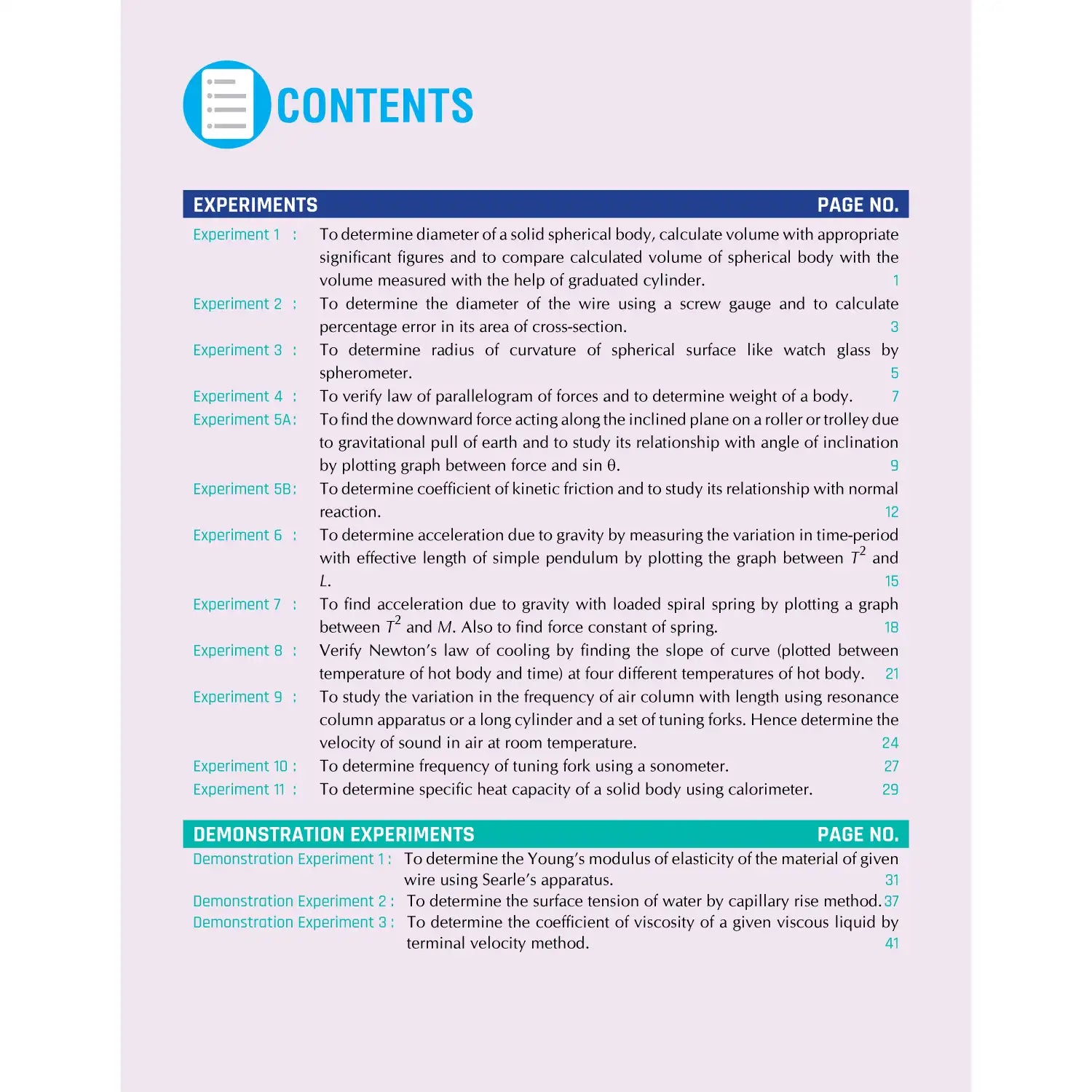 Nootan ISC Board Physics Lab Manual For Class 11th - Academic Year 2026-27- Nageen Prakashan
