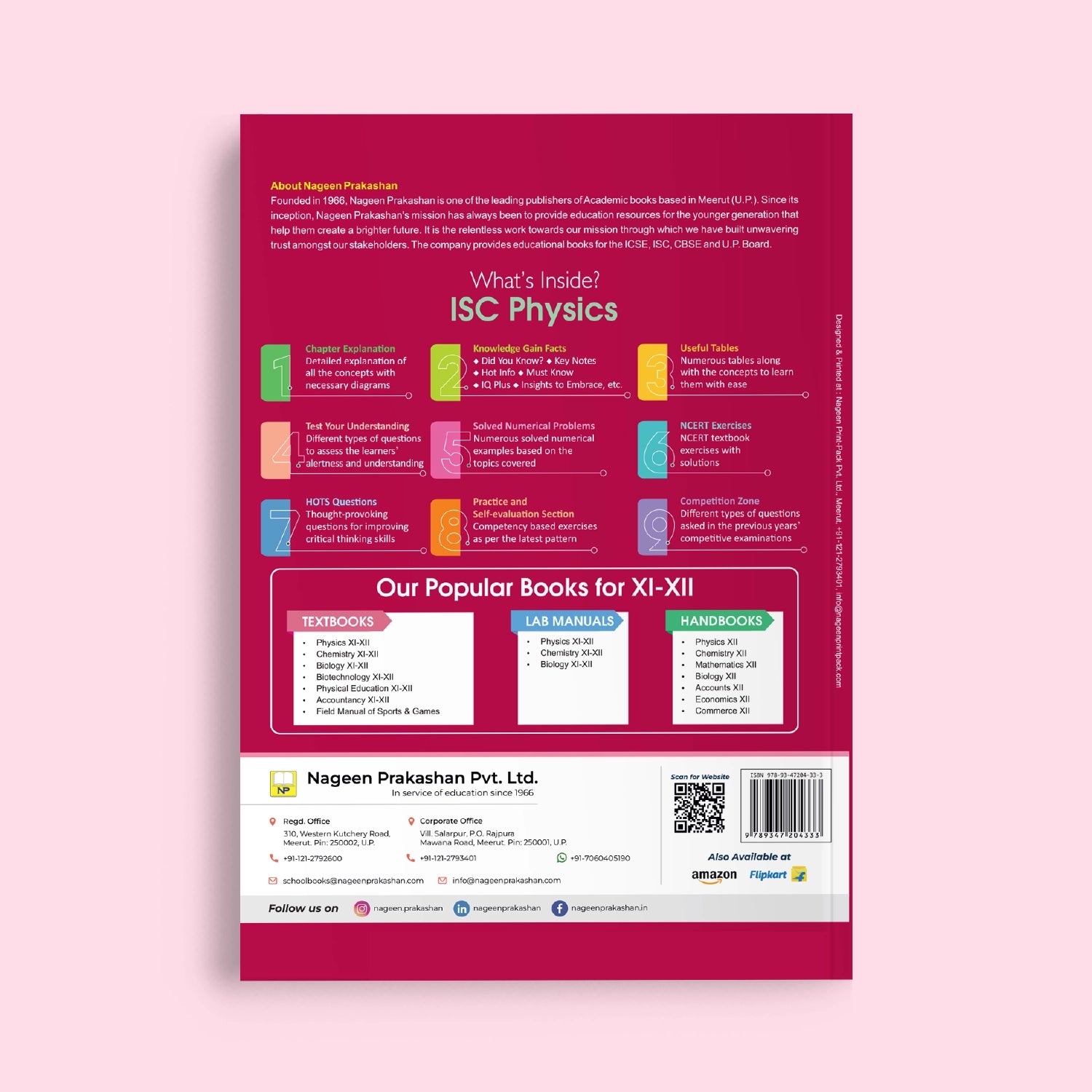 Nootan ISC Board Physics (Part 1 & 2) Textbook for Class 11th Academic Year 2026-27 By Kumar-Mittal - Nageen Prakashan