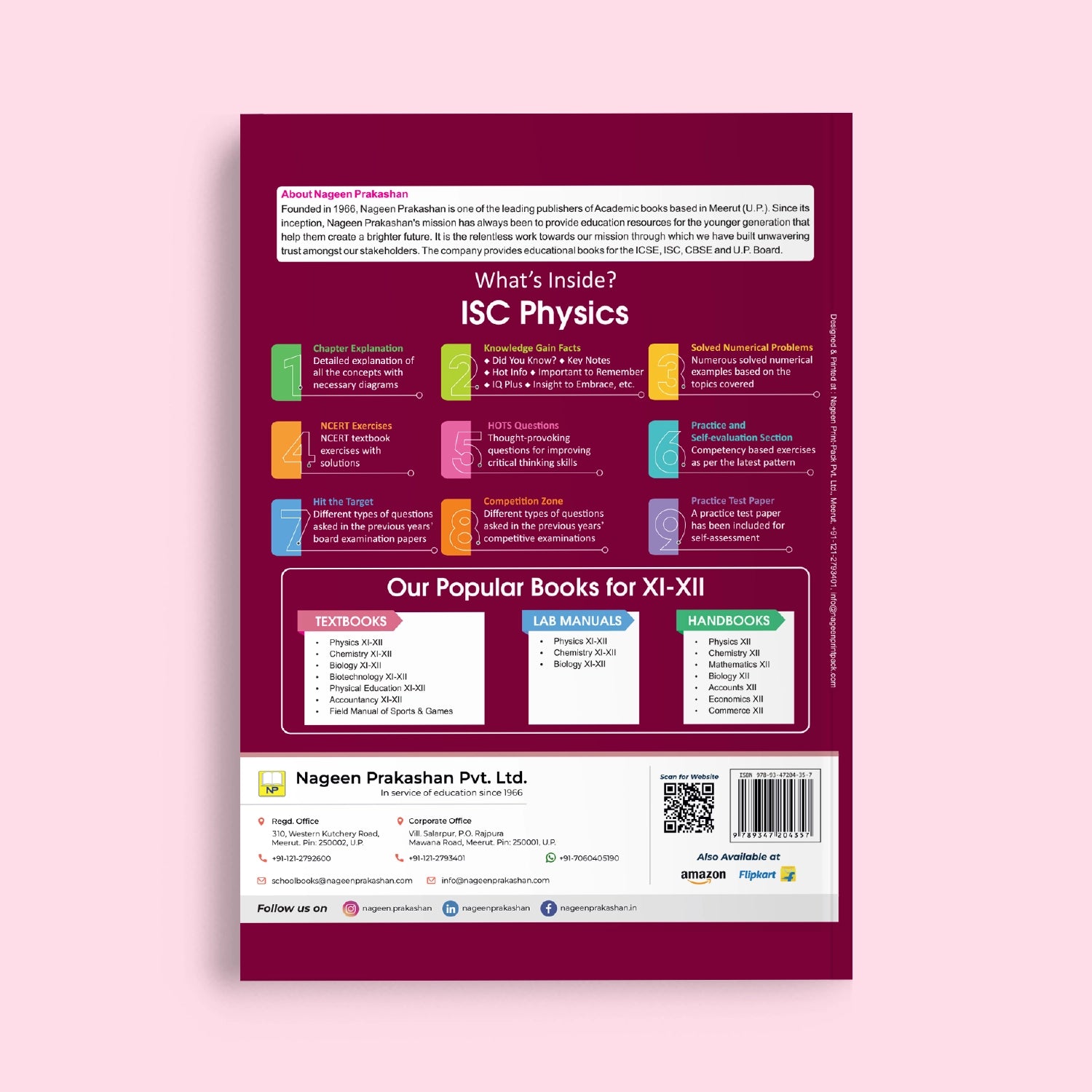 Nootan ISC Board Physics (Part 1 & 2) Textbook for Class 12th Academic Year 2026-27 By Kumar-Mittal - Nageen Prakashan