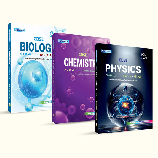 Nootan CBSE Class 12th Book Sets of Physics, Chemistry and Biology(PCB) (Set of 3 Books) For 2026-27 Board Exam By Nageen Prakashan
