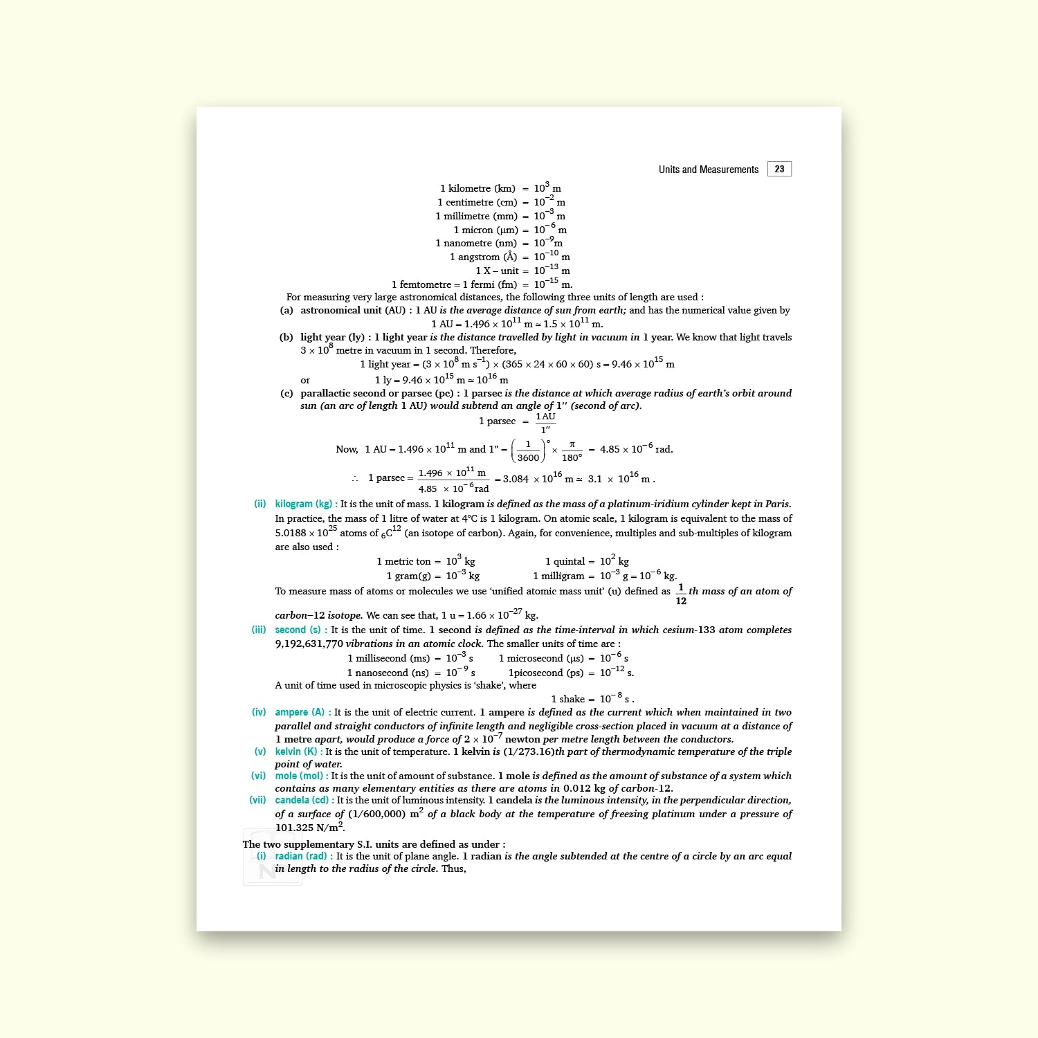 Nootan CBSE Board Physics Text Book For Class 11th - Academic Year 2026-27 By Kumar-Mittal - Nageen Prakashan