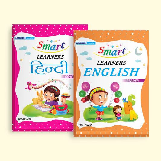 Smart Learners Pre-Primer Reader Books Combo | English & Hindi Reading Books for Kids | Early Reading & Language Development (Ages 2–5