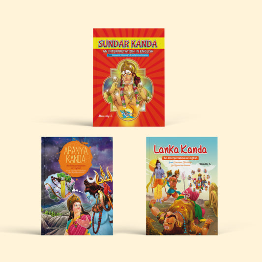 Spiritual 3 Combo Books of Sundar Kanda, Aranya Kanda, Lanka kanda Interpretation Book Devotional & Religious Prayer Book (In English Language) - Nageen Prakashan