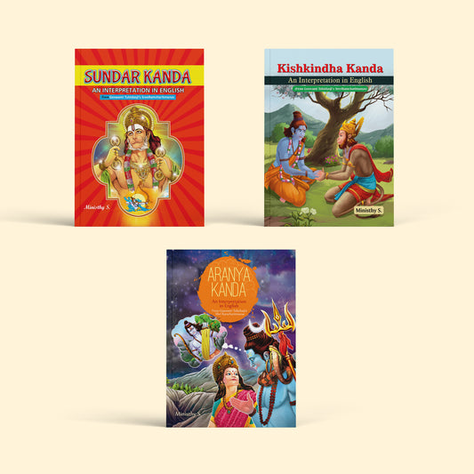 Spiritual 3 Combo Books of Sundar Kanda, Kishkindha Kanda, Aranya Kanda Interpretation Book Devotional & Religious Prayer Book (In English Language) - Nageen Prakashan