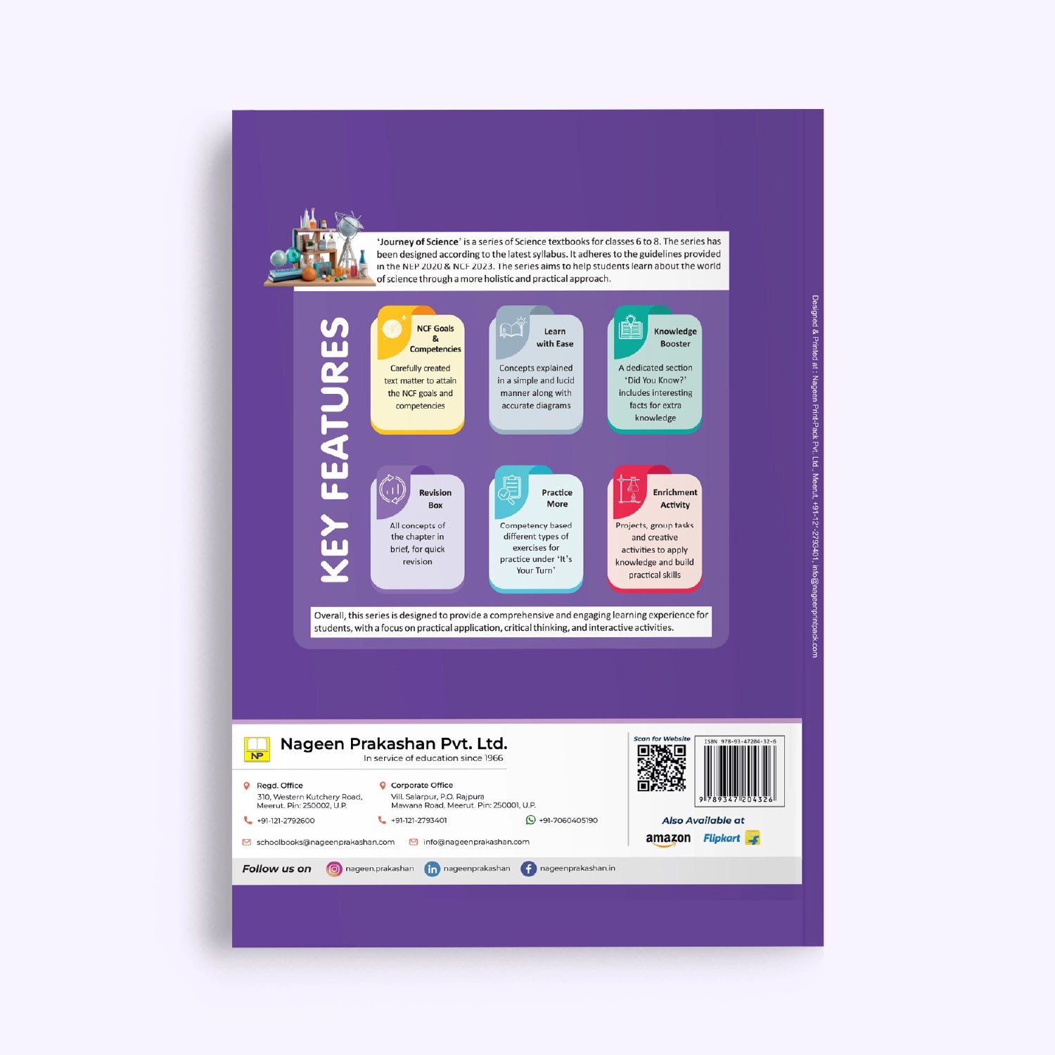 CBSE/ICSE Board Journey of Science Class 8 Textbook – Priyanka Jain | Academic Year: 2026-27 | Nageen Prakashan