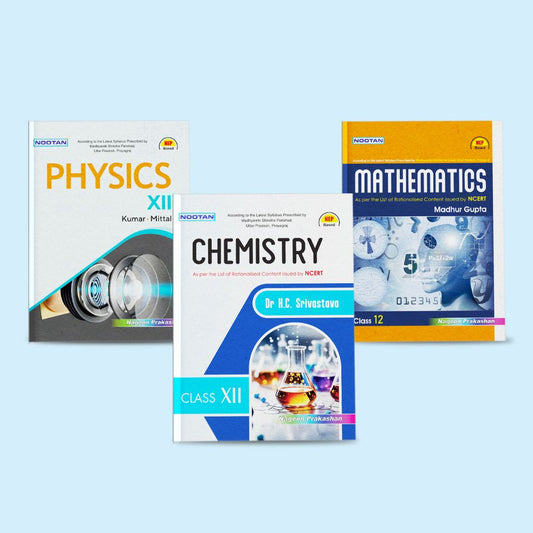 Nootan UP Board Class 12th Book Sets of Physics, Chemistry and Mathematics (Set of 3 Books) for 2024-2025 Board Exam by Nageen Prakashan