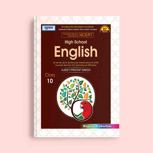 Nootan UP Board English Text Book For Class 10th - Academic Year 2024-25 By Ajeet Pratap Singh - Nageen Prakashan