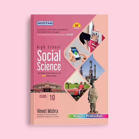 Nootan UP Board Social Science Text Book For Class 10th - Academic Year 2024-25 By Madhur Gupta - Nageen Prakashan