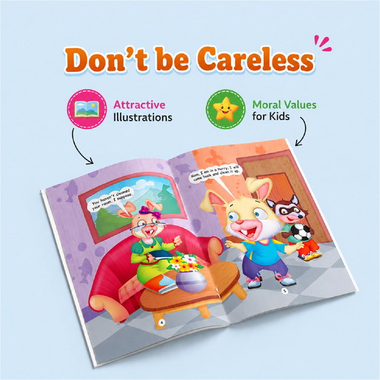 Good Habits for Kids – 3 Books Combo Set | Moral Story Books for Children | Don’t Be Greedy, Careless & Lazy | Early Learning & Value Education (Ages 3–8)