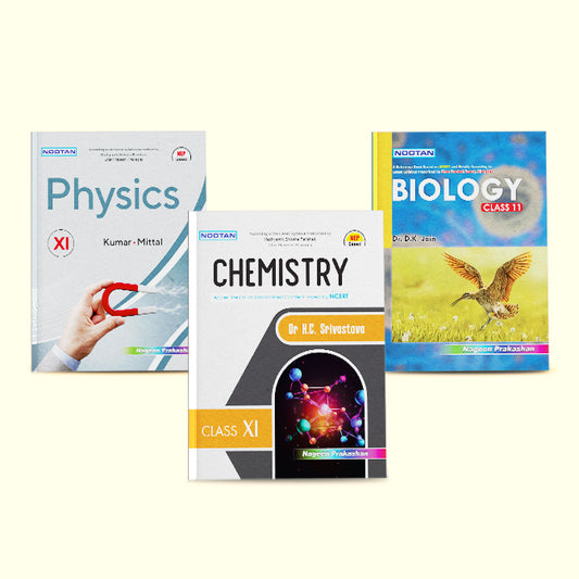 Nootan UP Board Class 11th Book Sets of Physics, Chemistry and Biology (Set of 3 Books) for 2024-2025 Board Exam by Nageen Prakashan