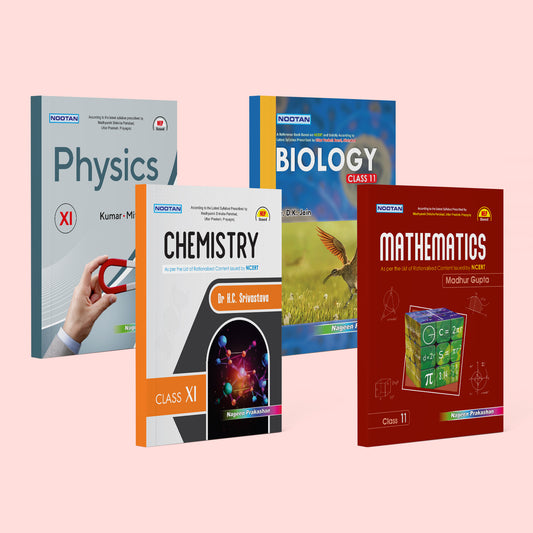 Nootan UP Board Class 11th Book Sets of Physics, Chemistry, Biology and Mathematics (Set of 4 Books) for 2024-2025 Board Exam by Nageen Prakashan